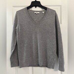 Vince Heather Gray V-Neck Pullover